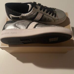 Michael Kors Women’s Sneakers in Silver and Black